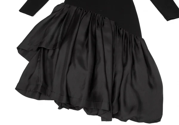 tricot COMME des GARCONS Silk Switching Wool Dress K-66308_012