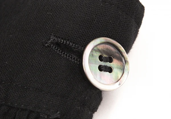 【SALE】ワイズY’s 裾断ち切りコットンギャザースカート 黒2 K-66316_004