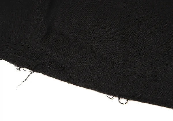 【SALE】ワイズY’s 裾断ち切りコットンギャザースカート 黒2 K-66316_009