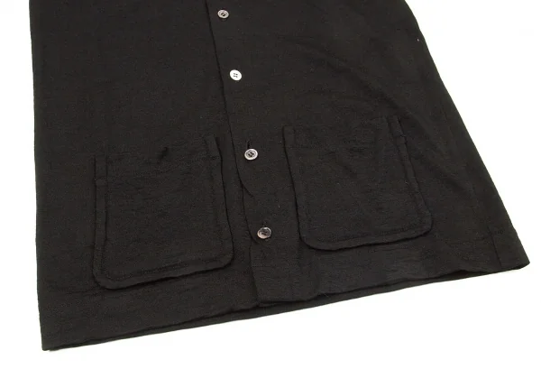 【SALE】トリココムデギャルソンtricot COMME des GARCONS レーヨンナイロン天竺ラウンドカラーブラウス 黒S K-66343_008