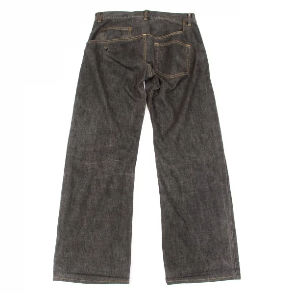 Y's spotted horse Back Pocket Design Jeans Black 1 K-66362_001