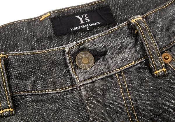 Y's spotted horse Back Pocket Design Jeans K-66362_010
