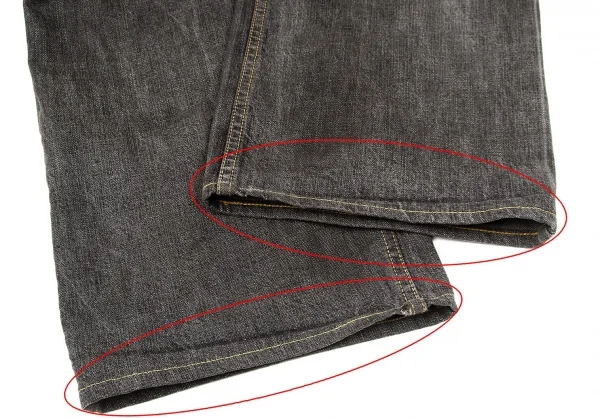 Y's spotted horse Back Pocket Design Jeans K-66362_013
