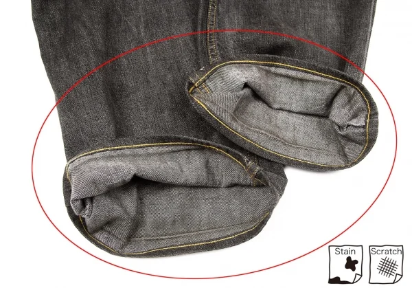 Y's spotted horse Back Pocket Design Jeans K-66362_015