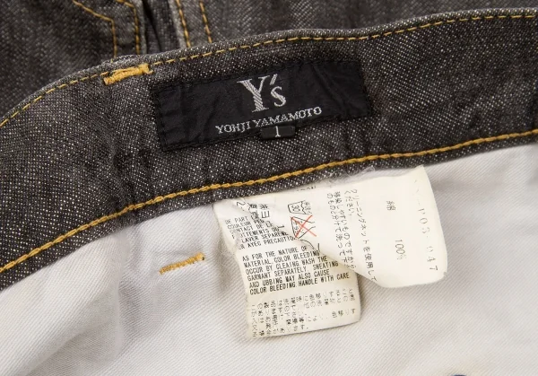 Y's spotted horse Back Pocket Design Jeans K-66362_017