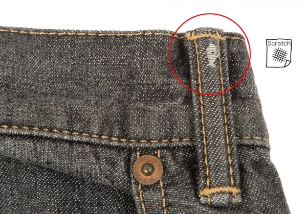 Y's spotted horse Back Pocket Design Jeans K-66362_003