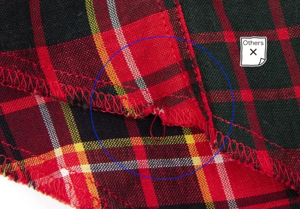 【SALE】ワイズフォーメンY’s for men タータンチェックリネンレーヨンシャツ 赤3 K-66553_010