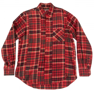 【SALE】ワイズフォーメンY’s for men タータンチェックリネンレーヨンシャツ