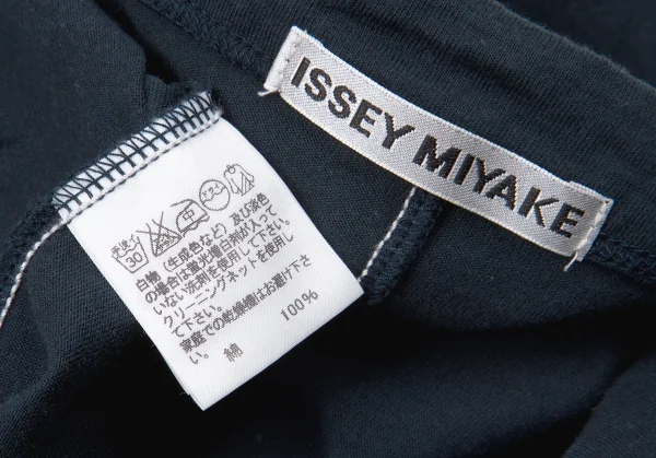 【SALE】イッセイミヤケISSEY MIYAKE 切り替えステッチTシャツ 紺2 K-66570_012