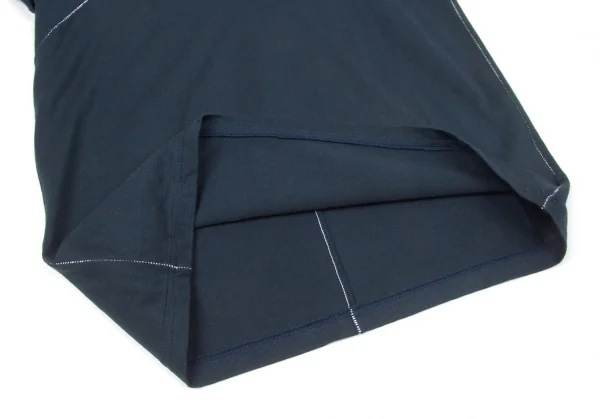 【SALE】イッセイミヤケISSEY MIYAKE 切り替えステッチTシャツ 紺2 K-66570_008