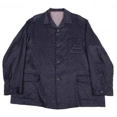 【SALE】ヨウジヤマモト プールオム Yohji Yamamoto POUR HOMMEレーヨンポリ３B艶ジャケット