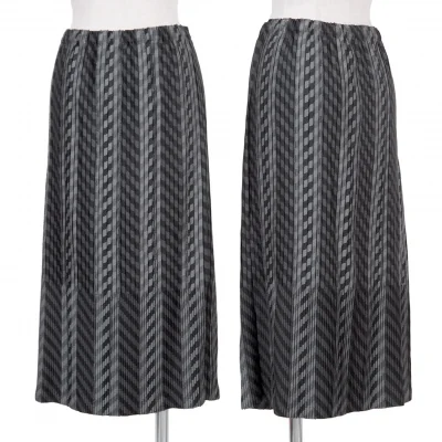 【SALE】イッセイミヤケISSEY MIYAKE ブロックヘリンボーンスカート
