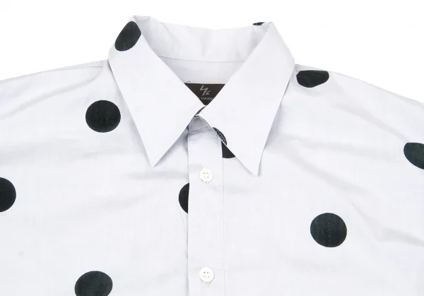 【SALE】ワイズフォーメンY's for men コットンフロッキードットシャツ ブルーグレー3 K-66795_002