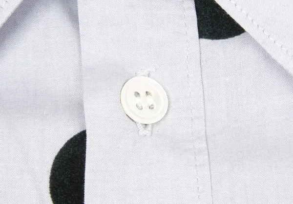 【SALE】ワイズフォーメンY's for men コットンフロッキードットシャツ ブルーグレー3 K-66795_003