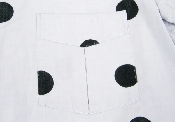 【SALE】ワイズフォーメンY's for men コットンフロッキードットシャツ ブルーグレー3 K-66795_004