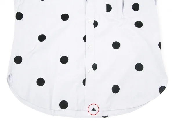 【SALE】ワイズフォーメンY's for men コットンフロッキードットシャツ ブルーグレー3 K-66795_008