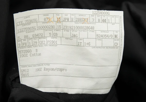 【SALE】グッチGUCCI コットン3Bジャケット 黒44 K-66824_019