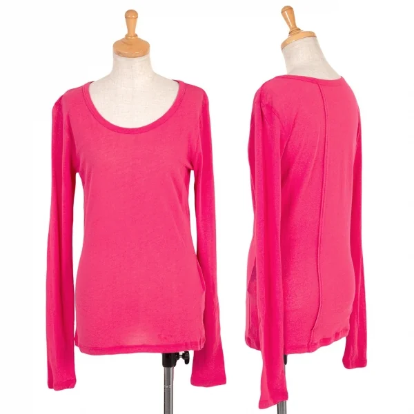 新品!【SALE】新品！ワイズY’s バックセンター切替ジョーゼット長袖カットソー ピンク2 K-66851_001