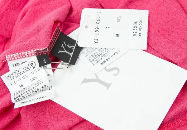 新品!【SALE】新品！ワイズY’s バックセンター切替ジョーゼット長袖カットソー ピンク2 K-66851_013