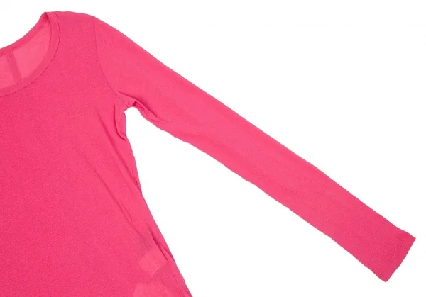 新品!【SALE】新品！ワイズY’s バックセンター切替ジョーゼット長袖カットソー ピンク2 K-66851_005