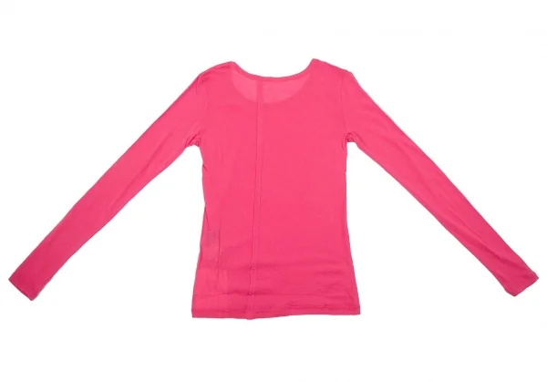 新品!【SALE】新品！ワイズY’s バックセンター切替ジョーゼット長袖カットソー ピンク2 K-66851_009