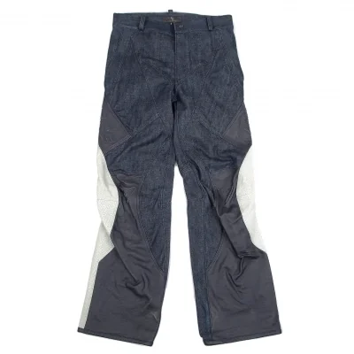 【SALE】ワイズフォーメン×ダイネーゼY's for men×DAINESE レザー切替バイカーデニム