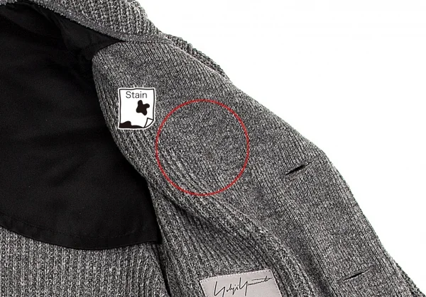Yohji Yamamoto POUR HOMME Wool Knit Jacket K-66906_011