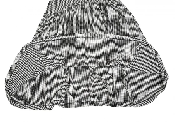 【SALE】トリコ コムデギャルソンtricot COMME des GARCONS ギンガムチェック切替レーヨンワンピース 黒白M位 K-66960_012