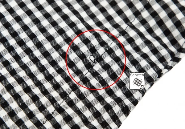 【SALE】トリコ コムデギャルソンtricot COMME des GARCONS ギンガムチェック切替レーヨンワンピース 黒白M位 K-66960_018