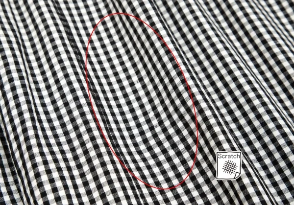 【SALE】トリコ コムデギャルソンtricot COMME des GARCONS ギンガムチェック切替レーヨンワンピース 黒白M位 K-66960_009