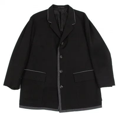 ワイズフォーメンY's for men リフレクターステッチパイピングウールギャバジャケット