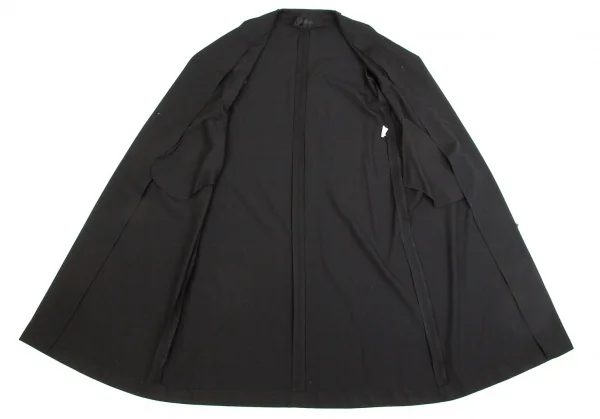 HOMMA Wool Gabardine Cutting Collar Coat K-67010_013