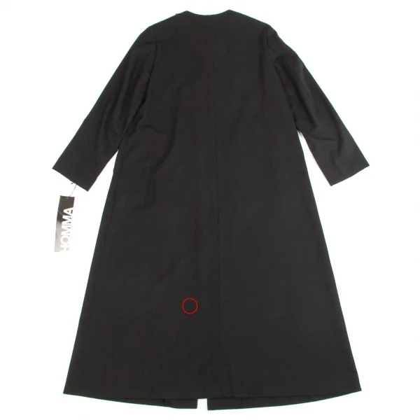 HOMMA Wool Gabardine Cutting Collar Coat K-67010_014