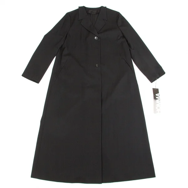 HOMMA Wool Gabardine Cutting Collar Coat K-67010_002