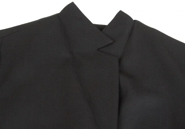 HOMMA Wool Gabardine Cutting Collar Coat K-67010_006