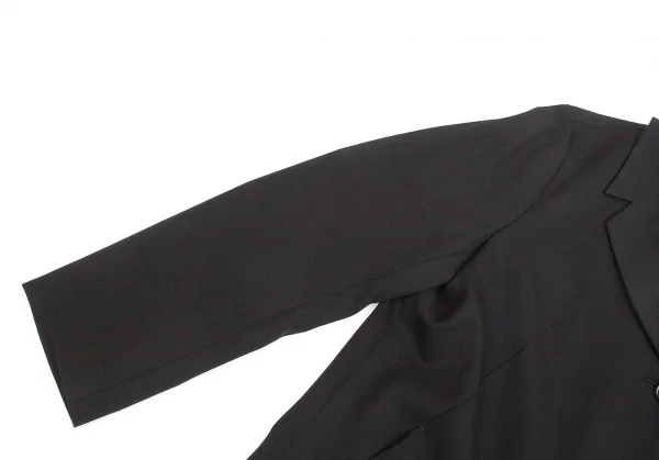 HOMMA Wool Gabardine Cutting Collar Coat K-67010_008