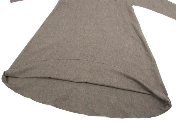 【SALE】ヨーガンレールJURGEN LEHL 切り替え裁ち切りワンピース 杢モカM K-67039_010