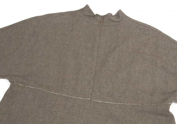 【SALE】ヨーガンレールJURGEN LEHL 切り替え裁ち切りワンピース 杢モカM K-67039_012