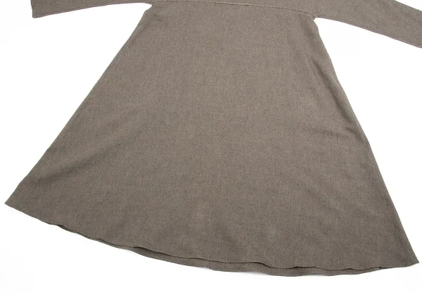 【SALE】ヨーガンレールJURGEN LEHL 切り替え裁ち切りワンピース 杢モカM K-67039_009