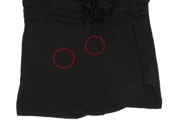 【SALE】トリコ コムデギャルソンtricot COMME des GARCONS 製品洗いモチーフデザインノースリーブトップス 黒M位 K-67071_006