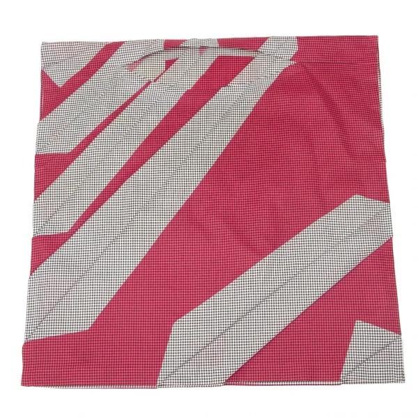【SALE】イッセイミヤケ ミーISSEY MIYAKE me ギンガムチェックプリントボックスシルエットトップス 濃ピンク黒白M位 K-67084_002