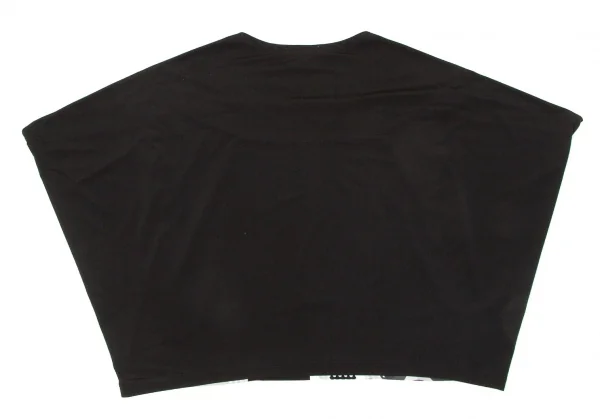 【SALE】イッセイミヤケISSEY MIYAKE ドットプリント切替ボックスシルエットトップス 黒白M位 K-67085_013