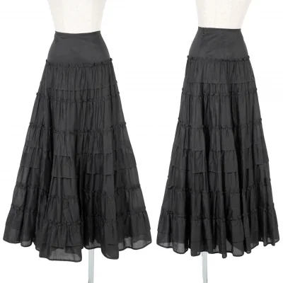 【SALE】アツロウタヤマATSURO TAYAMA ギャザーティアード切替デザインスカート