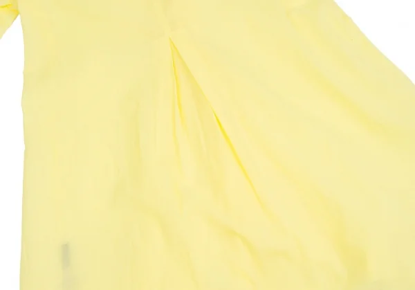 【SALE】ヨーガンレールJURGEN LEHL コットンノーカラーロングシャツカーディ 黄M K-67129_012