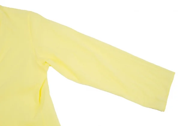 【SALE】ヨーガンレールJURGEN LEHL コットンノーカラーロングシャツカーディ 黄M K-67129_005