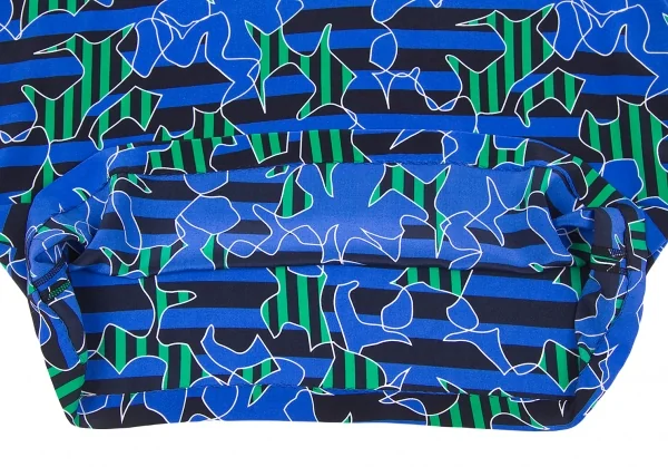 新品!【SALE】ダイアンフォンファステンバーグDIANE VON FURSTENBERG シルクグラフィックプリントストライプノースリーブ 青他M K-67208_006