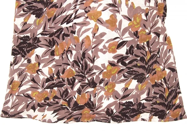 【SALE】マルニMARNI ボタニカルプリントカットソー モカ他38 K-67210_006