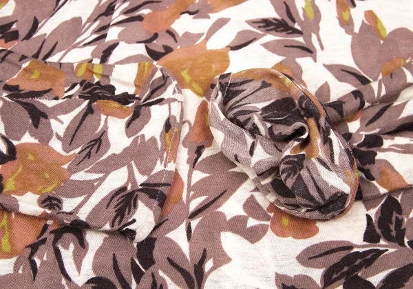 【SALE】マルニMARNI ボタニカルプリントカットソー モカ他38 K-67210_008