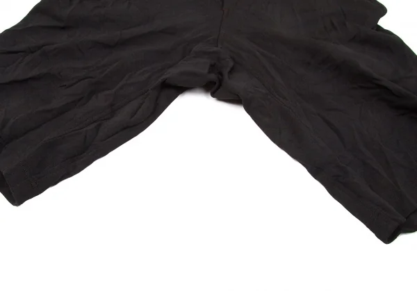 【SALE】ワイズY's ストライプ切替シワ加工ハーフパンツ 黒2 K-67243_008