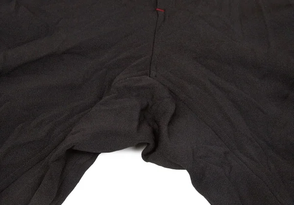 【SALE】ワイズY's ストライプ切替シワ加工ハーフパンツ 黒2 K-67243_009